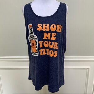 Tito’s Navy Graphic Sleeveless Tee